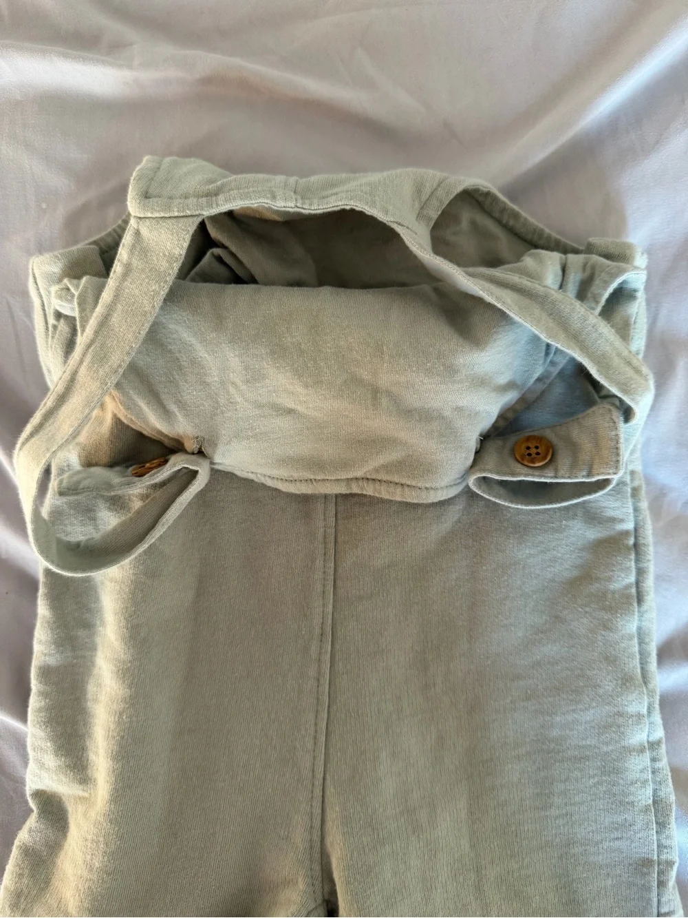 Carter's Light Green Bunny Embroidered Sleeveless Cotton Overall 18M Easter